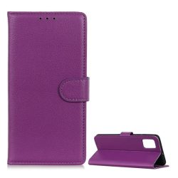   HUSĂ! - Husă stativă, efect piele (FLIP, deschidere laterală, desktop, premium) LILA Samsung Galaxy A52 4G (SM-A525F), Samsung Galaxy A52 5G (SM-A526F), Samsung Galaxy A52s 5G (SM-A528)