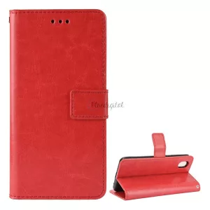 HUSĂ! - Carcasa in picioare, efect piele (FLIP, deschidere laterala, functie suport desktop, premium) RED ZTE Blade A3 2020