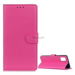   Husă în picioare, efect piele (FLIP, deschidere laterală, funcție de suport pentru birou, premium) ROZ Samsung Galaxy A42 5G (SM-A425F)