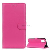   Husă stativă cu efect de piele (FLIP, deschidere laterală, funcție suport birou, premium) CULOARE ROSE LG K52 (LMK520), LG K62 (LMK525)