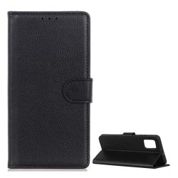   HUSĂ! - Husă stativă cu efect de piele (FLIP, deschidere laterală, desktop, premium) negru Samsung Galaxy A52 4G (SM-A525F), Samsung Galaxy A52 5G (SM-A526F), Samsung Galaxy A52s 5G (SM-A528)