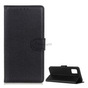   Husă în picioare, efect piele (FLIP, deschidere laterală, funcție de suport pentru birou, premium) NEGRU LG K52 (LMK520), LG K62 (LMK525)