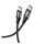Cablu de date HOCO X50 (Tip-C - Tip-C, încărcător rapid PD, 100cm, șiret) NEGRU