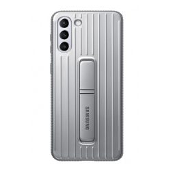   HUSĂ! - SAMSUNG plastic telefon protecție(dublu strat, cauciucat, funcția de montare desktop) LIGHT GREY Samsung Galaxy S21 Plus (SM-G996) 5G