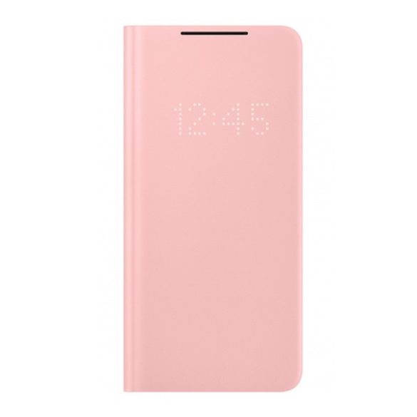 SAMSUNG husă permanent (activ FLIP, deschidere laterală, suport pentru carduri de credit, afișaj LED) RED Samsung Galaxy S21 Plus (SM-G996) 5G