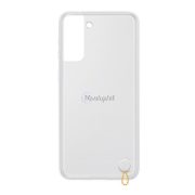   Protectie de telefon din silicon SAMSUNG (spate transparent, cadru rezistent la socuri) ALB Samsung Galaxy S21 Plus (SM-G996) 5G