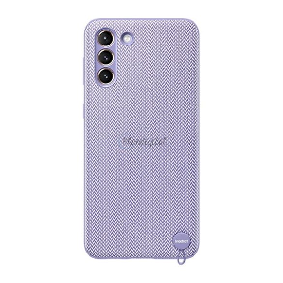 HUSĂ! - Protector de telefon din plastic SAMSUNG (acoperire textilă pătrată) PURPLE Samsung Galaxy S21 Plus (SM-G996) 5G