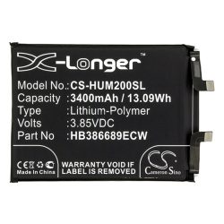   Baterie CAMERON SINO Li-Polymer (3.85V/3400mAh, compatibil cu Huawei HB386689ECW) NEGRU