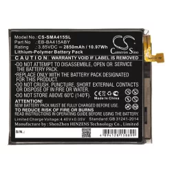   Baterie CAMERON SINO Li-Polymer (3,85V/2850mAh, compatibil cu Samsung EB-BA415ABY) NEGRU Samsung Galaxy A41 (SM-A415F)