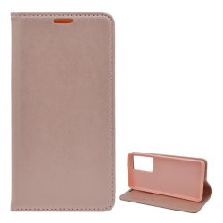   HUSĂ! - Carcasa in picioare, efect piele (FLIP, deschidere laterala, functie suport de masa) ROSE GOLD Samsung Galaxy S21 Ultra (SM-G998) 5G