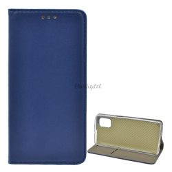   HUSĂ! - Husă în picioare, efect piele (FLIP, deschidere laterală, funcție de suport pentru birou) ALBASTRU ÎNCHIS Samsung Galaxy M51 (SM-M515F)