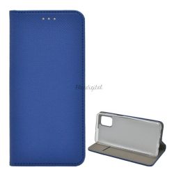   HUSĂ! - Husă în picioare, efect piele (FLIP, deschidere laterală, funcție suport pentru masă, model romb) ALBASTRU ÎNCHIS Samsung Galaxy M51 (SM-M515F)