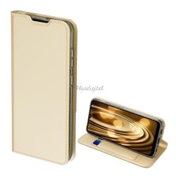   Husa DUX DUCIS SKIN PRO in picioare, efect piele (FLIP, deschidere laterala, suport card bancar, functie suport birou) GOLD Samsung Galaxy A02s (SM-A025F)