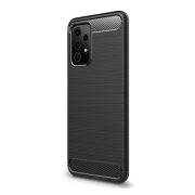   protecțiede telefon din silicon (rezistent la impact mediu, călcâi cu pernă de aer, periat, model carbon) negru Samsung Galaxy A52 5G (SM-A526F), Samsung Galaxy A52 4G (SM-A525F), Samsung Galaxy A52s 5G (SM-