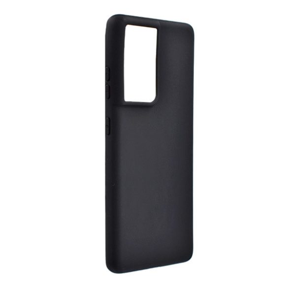 Husă siliconică pentru telefon (mată) NEGRU Samsung Galaxy S21 Ultra (SM-G998) 5G