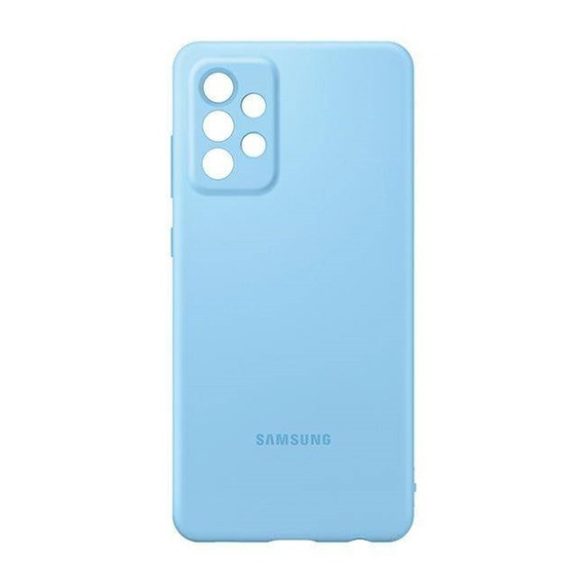 SAMSUNG silicon telefon protecție(mat, camera de protecție) BRIGHT albastruSamsung Galaxy A72 4G (SM-A725F), Samsung Galaxy A72 5G (SM-A726F)