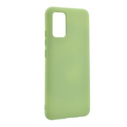   Protector de telefon din silicon (mat, interior din pluș din microfibră anti-zgârieturi, premium) VERDE DESCHIS Samsung Galaxy A02s (SM-A025F)