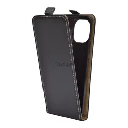   HUSĂ! - Husa in picioare, efect piele (FLIP, deschidere in jos, suport din silicon) NEGRU Xiaomi Mi 11 5G