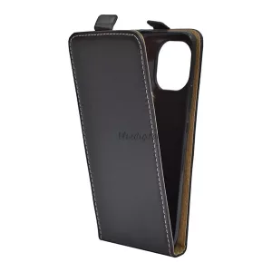 HUSĂ! - Husa in picioare, efect piele (FLIP, deschidere in jos, suport din silicon) NEGRU Xiaomi Mi 11 5G