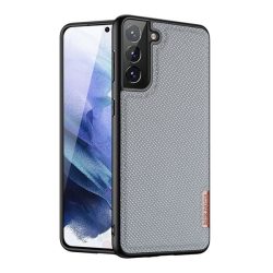  HUSĂ! - Protectie de telefon din silicon DUX DUCIS FINO (interior din plastic, rezistenta medie la impact, model grila) GRI Samsung Galaxy S21 Plus (SM-G996) 5G