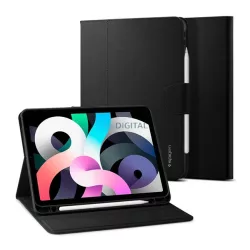   SPIGEN LIQUID AIR silicon caz (activ FLIP, deschidere laterală, TRIFOLD, desktop, suport creion) BLACK Apple IPAD Air 11 (2025), IPAD Pro 11 (2022), IPAD Pro 11 (2021)