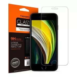 SPIGEN TR SLIM HD folie sticlă protecție ecran(2.5D, rezistent la zgârieturi, husă prietenos, fără amprente, ultra subțire, 0.2mm, 9H) pentru Apple iPhone 8 4.7, Apple iPhone 7 4.7, Apple iPhone SE 2 (2020), Apple