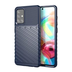   HUSĂ! - Silicon protecțiepentru telefon (rezistent la impact mediu, cu dungi, model convex) CUTTING albastruSamsung Galaxy A72 4G (SM-A725F), Samsung Galaxy A72 5G (SM-A726F)