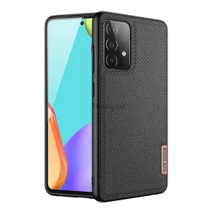 HUSĂ! - Protectie de telefon din silicon DUX DUCIS FINO (interior din plastic, rezistenta medie la impact, model grila) NEGRU Samsung Galaxy A32 5G (SM-A326)