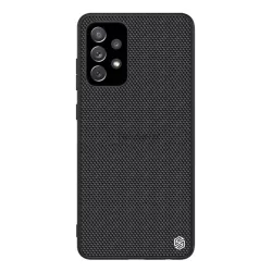   HUSĂ! - Protector de telefon din plastic NILLKIN TEXTURED (suprafață aspră, rezistență medie la impact, cadru din silicon, model 3D) NEGRU Samsung Galaxy A72 4G (SM-A725F), Samsung Galaxy A72 5G (SM-A726F)