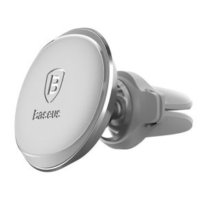 Suport auto BASEUS (pentru ventilatie, magnetic, 360°) ARGINT
