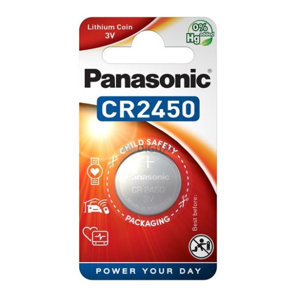 PANASONIC baterie buton (CR2450L, 3V, litiu) 1 buc/pachet