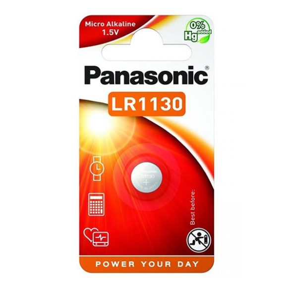 Celulă monedă PANASONIC (LR1130EL, 1,5 V, alcalină) 1 buc/pachet