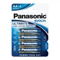   Baterie super durabilă PANASONIC EVOLTA (AA, R6EGE, 1.5V, alcalină) 4 buc/pachet