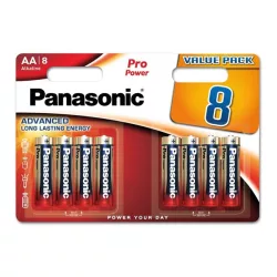   Baterie durabilă PANASONIC PRO POWER (AA, LR6PPG, 1,5 V, alcalină) 8 buc/pachet