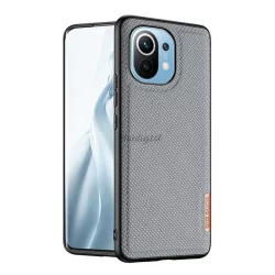   HUSĂ! - Protectie de telefon din silicon DUX DUCIS FINO (interior din plastic, rezistenta medie la impact, model grila) GREY Xiaomi Mi 11 5G