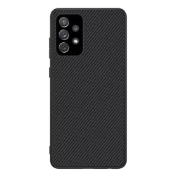   HUSĂ! - Protector de telefon din plastic NILLKIN FIBRA SINTETICA (ecologic, model carbon) NEGRU Samsung Galaxy A72 4G (SM-A725F), Samsung Galaxy A72 5G (SM-A726F)