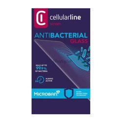   Sticlă de protecție a ecranului CELLULARLINE ANTIBIOM (antibacterian, ultra-subțire, 9H) NEGRU Samsung Galaxy A51 (SM-A515F)