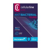   Sticlă de protecție a ecranului CELLULARLINE ANTIBIOM (antibacterian, ultra-subțire, 9H) NEGRU Samsung Galaxy S21 Plus (SM-G996) 5G
