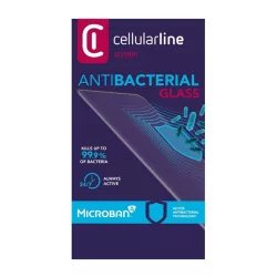   Sticlă de protecție a ecranului CELLULARLINE ANTIBIOM (antibacterian, ultra-subțire, 9H) NEGRU Apple iPhone 12 mini