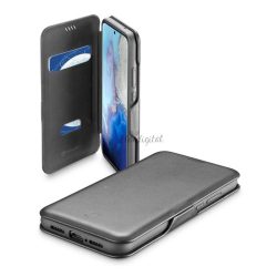   HUSĂ! - Husă CELLULARLINE BOOK CLUTCH în picioare, efect piele (FLIP, deschidere laterală, funcție suport card bancar) NEGRU Samsung Galaxy S20 5G (SM-G981U), Samsung Galaxy S20 (SM-G980F)