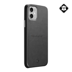   HUSĂ! - Protectie telefon din plastic CELLULARLINE ELITE (interior din microfibra, spate din piele naturala) NEGRU Apple iPhone 12 mini