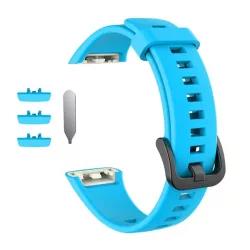   Curea de schimb (dimensiune personalizată, silicon) ALBASTRU DESCHIS Honor Band 6, Huawei Band 6
