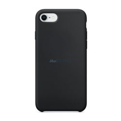  HUSĂ! - Silicon protector de telefon (mat, microfibră pluș anti-scratch interior, premium) BLACK Apple iPhone SE 3 (2022), iPhone SE 2 (2020), iPhone 8 4.7