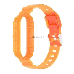   Curea de schimb (dimensiune personalizată, silicon, rezistență la impact) PORTOCALIU Xiaomi Mi Band 6, Xiaomi Mi Band 5