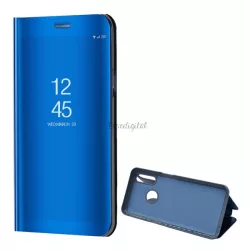   HUSĂ! - Carcasă în picioare (FLIP activ, deschidere laterală, funcție de suport pentru birou, suprafață oglindă, husă Mirror View) BLUE Oppo A31