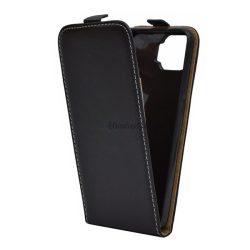   HUSĂ! - Carcasa in picioare, efect piele (FLIP, deschidere in jos, suport din silicon) NEGRU Oppo A73 4G