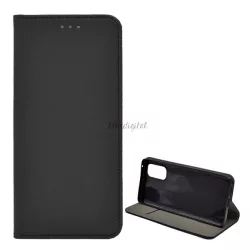   HUSĂ! - Carcasa in picioare, efect piele (FLIP, deschidere laterala, functie suport de masa, model romb) NEGRU Oppo Reno 4 Pro 5G