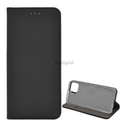  HUSĂ! - Carcasa in picioare, efect piele (FLIP, deschidere laterala, functie suport de masa, model romb) NEGRU Oppo A73 4G
