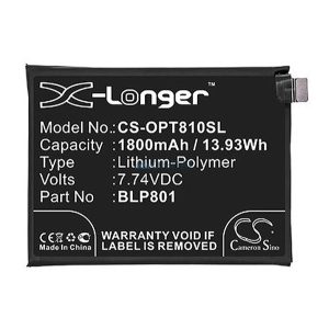 Baterie CAMERON SINO Li-Polymer (7,74V/1800mAh, compatibil Oneplus BLP801) NEGRU OnePlus 8T