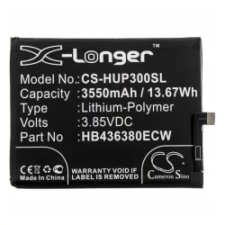   Baterie CAMERON SINO Li-Polymer (3.85V/3550mAh, compatibil cu Huawei HB436380ECW) NEGRU Huawei P30